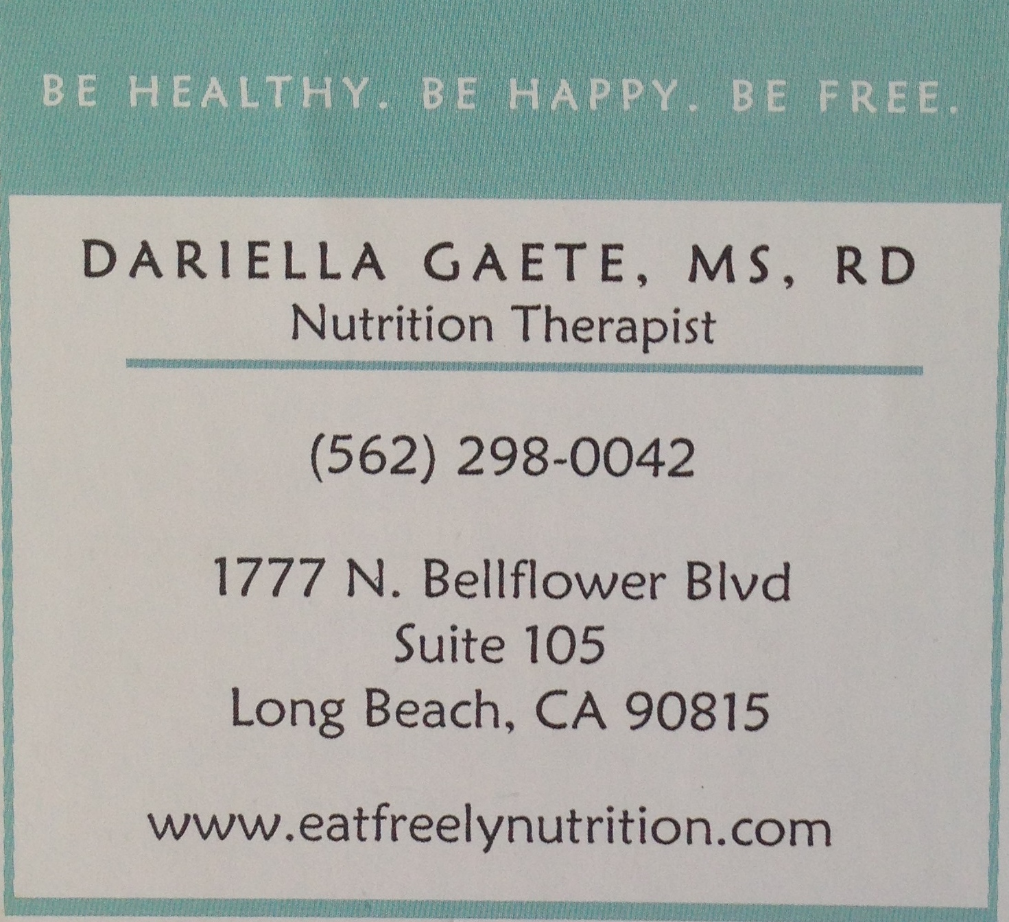 eat freely nutrition
